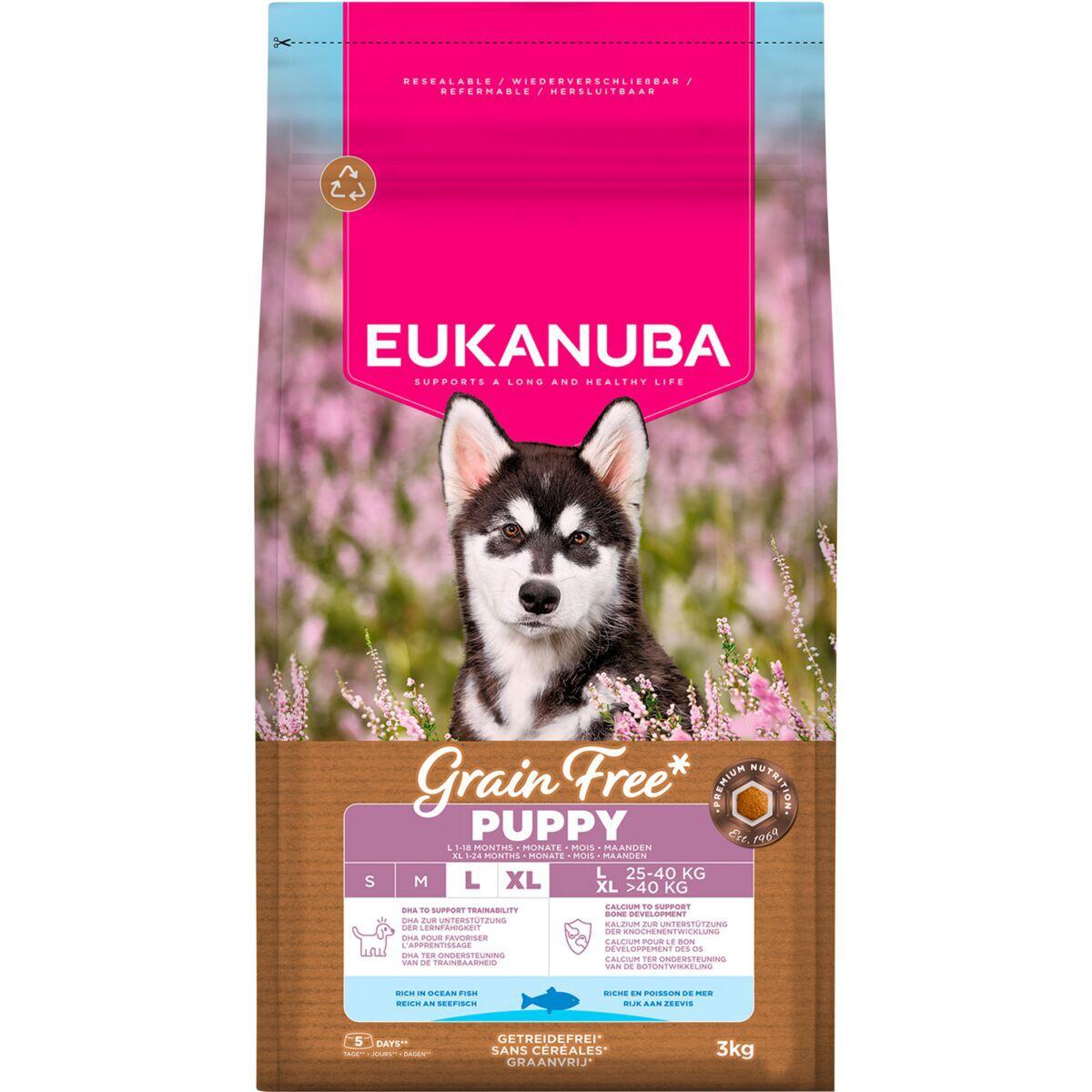 Eukanuba Eukanuba Puppy Grain Free Large & Extra Large Breed Ocean Fish