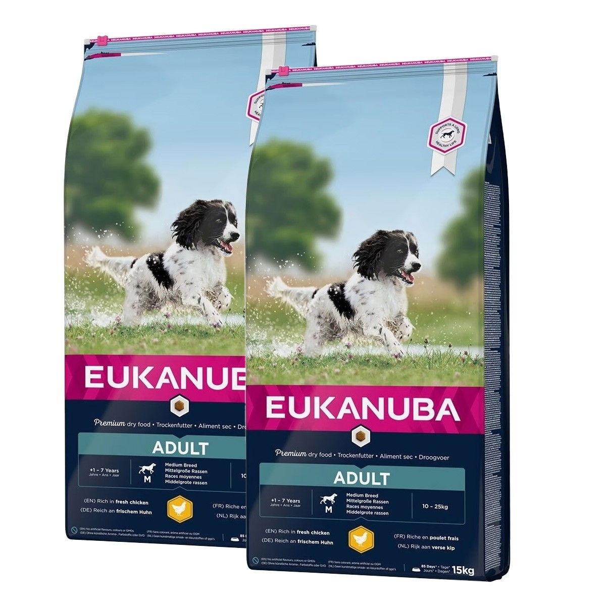 Eukanuba Eukanuba Dog Adult Medium 2 x 15kg