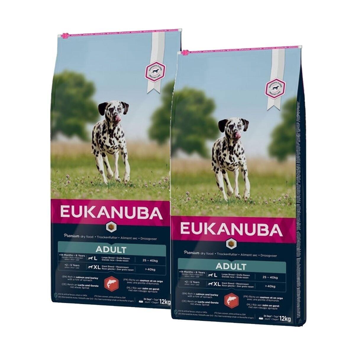 Eukanuba Eukanuba Adult Large Breed Salmon&Barley 2 x 12kg