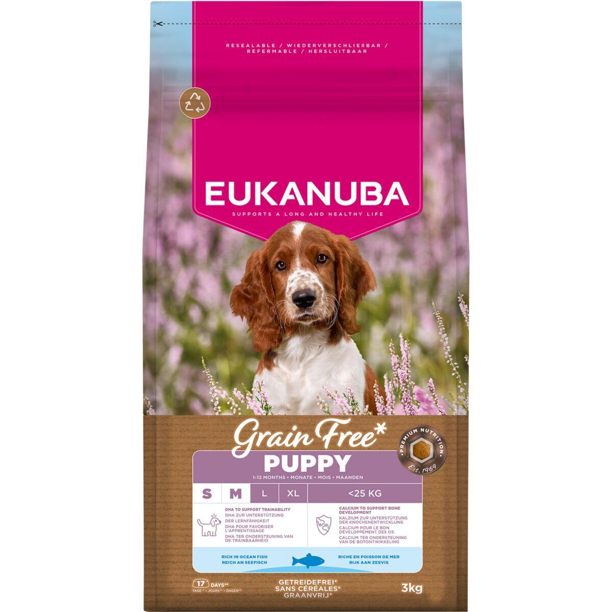 Eukanuba Eukanuba Puppy Grain Free Small & Medium Breed Ocean Fish