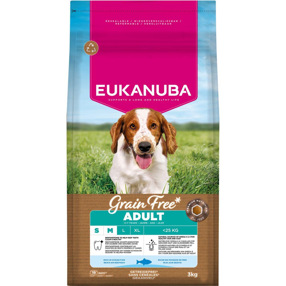Eukanuba Eukanuba Dog Grain Free Adult Small & Medium Breed Ocean Fish
