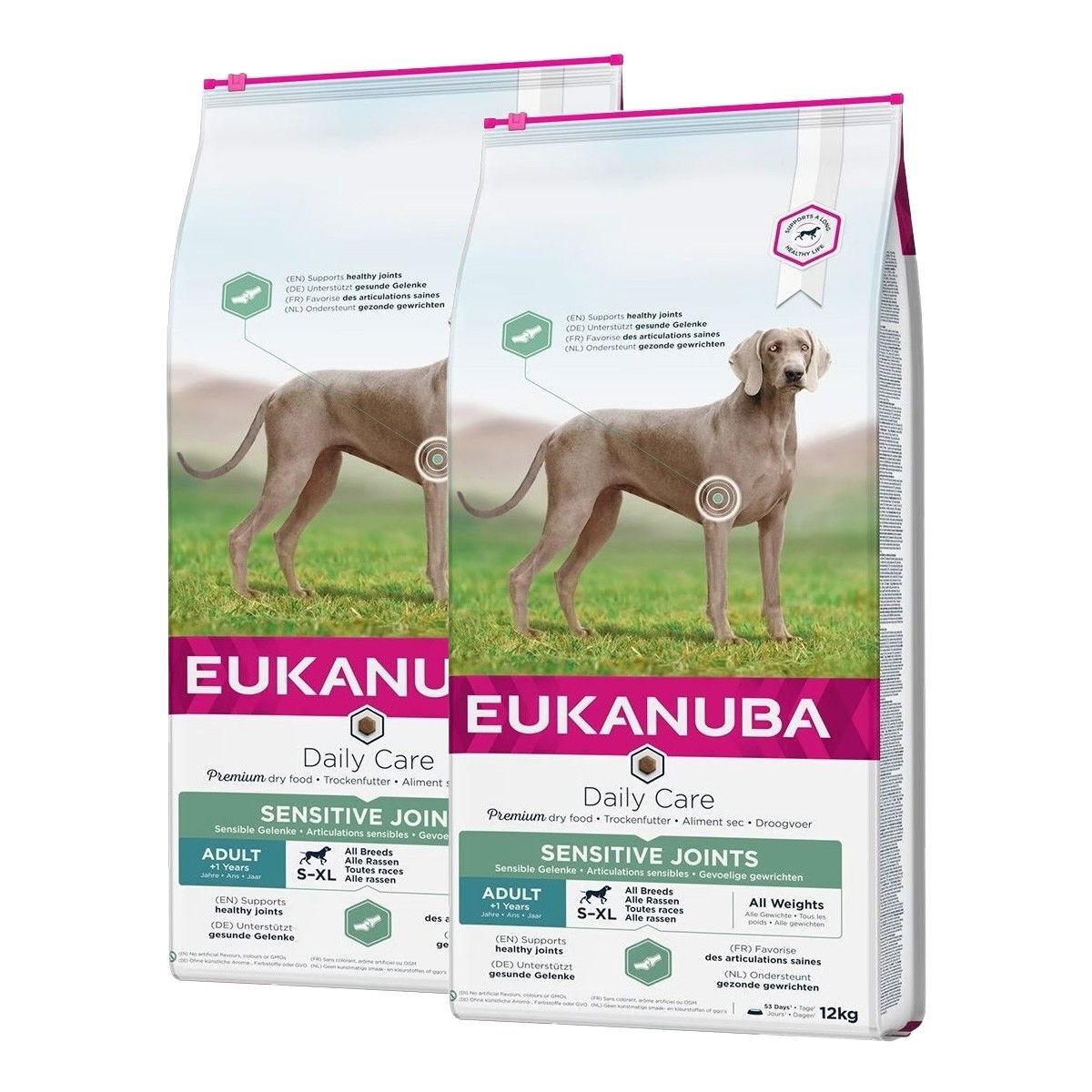Eukanuba Eukanuba Daily Care Adult Sensitive Joints 2 x 12kg