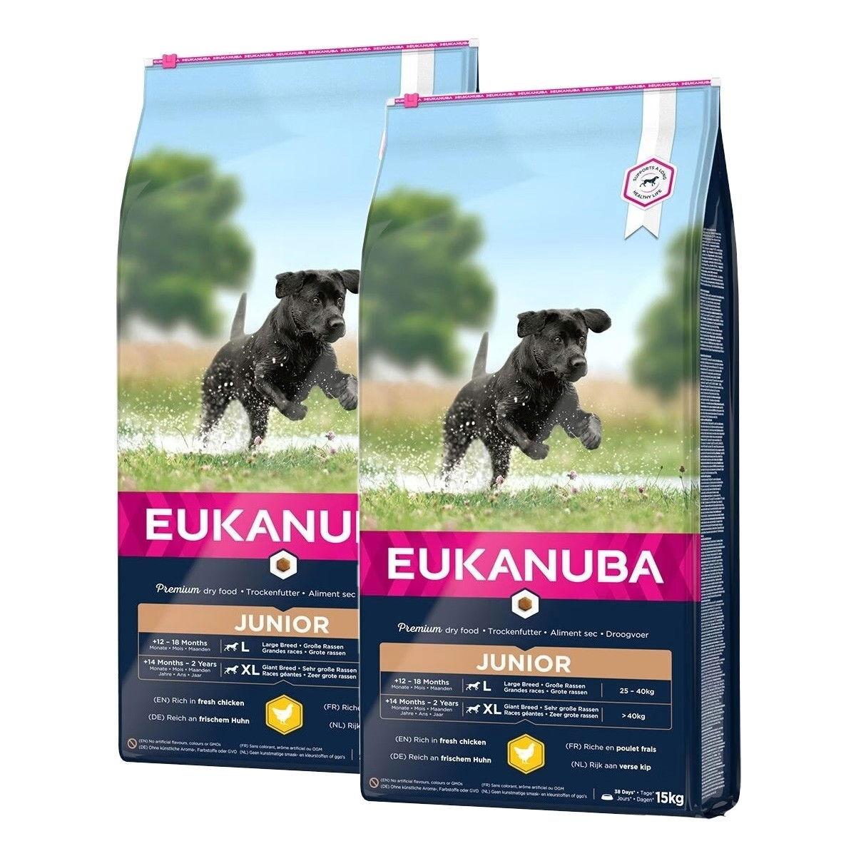 Eukanuba Eukanuba Dog Junior Large 2 x 15kg