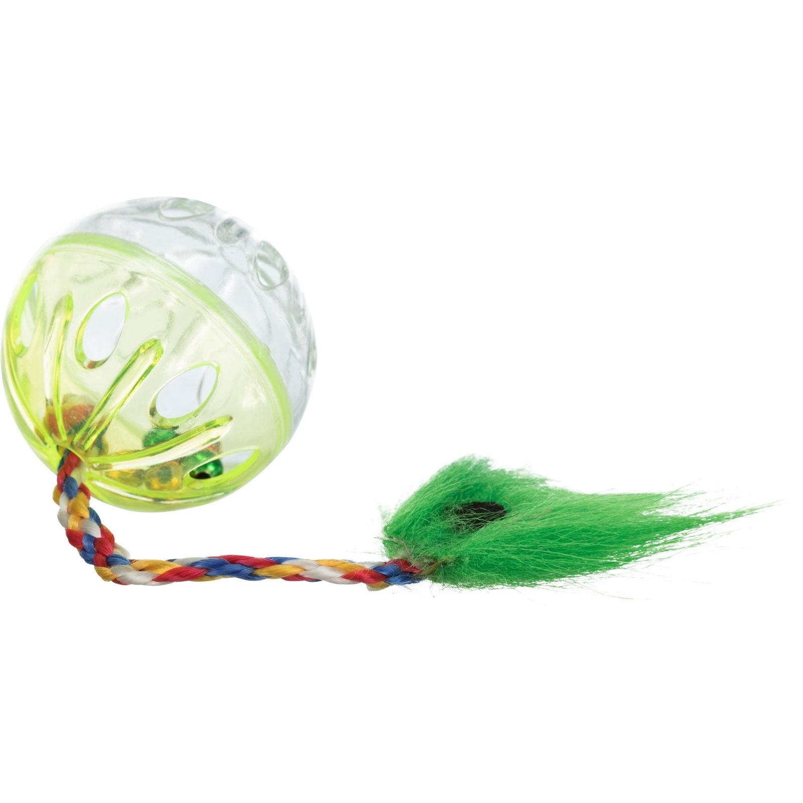 Trixie Trixie Lekeball med svans 4 cm 4-pakk