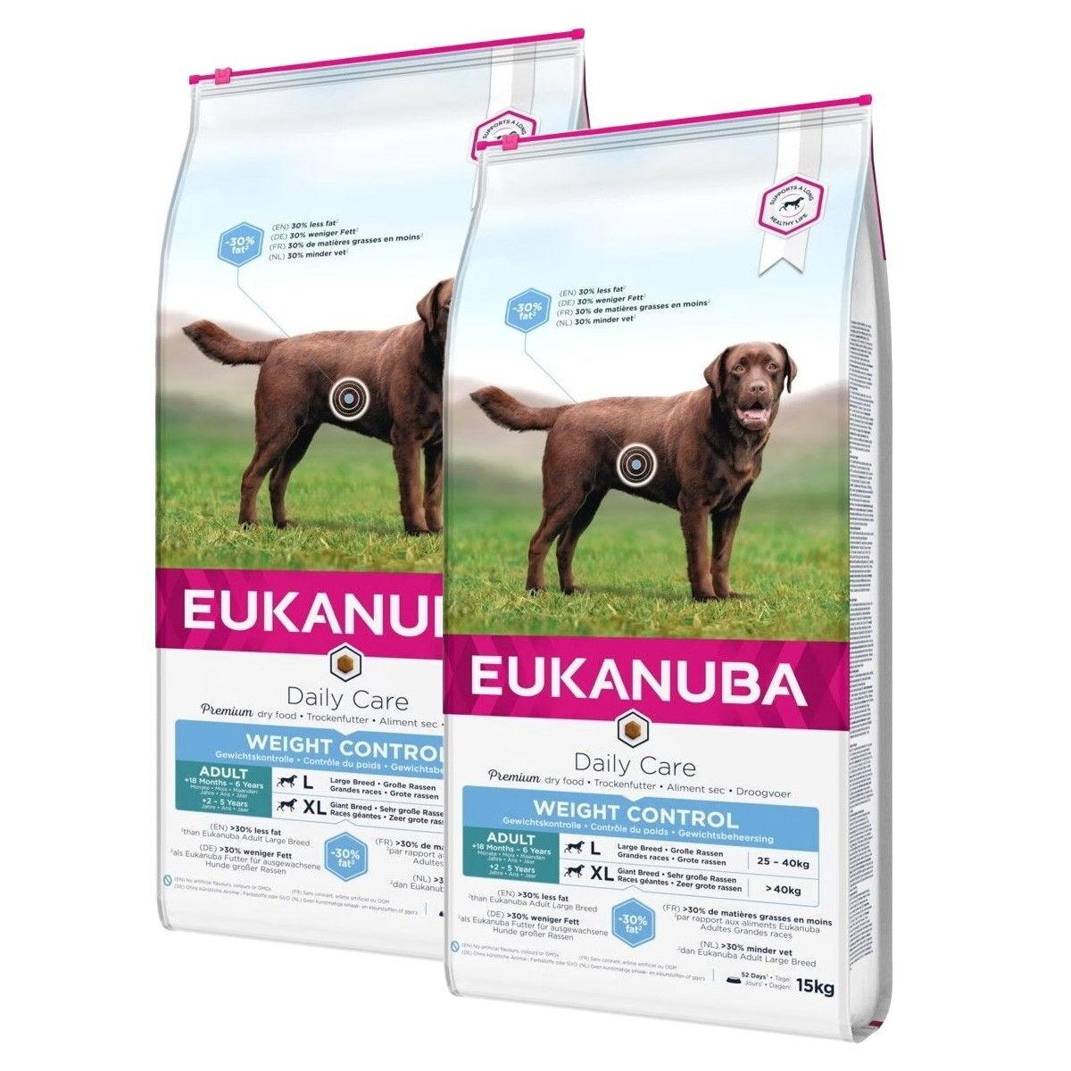 Eukanuba Eukanuba Dog Daily Care Adult Weight Control Large Breed 2 x 15kg
